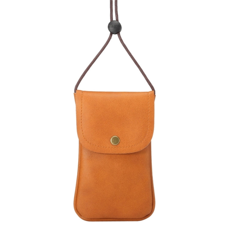 Custodia verticale universale in pelle PU/borsa in pelle per telefono con cordino