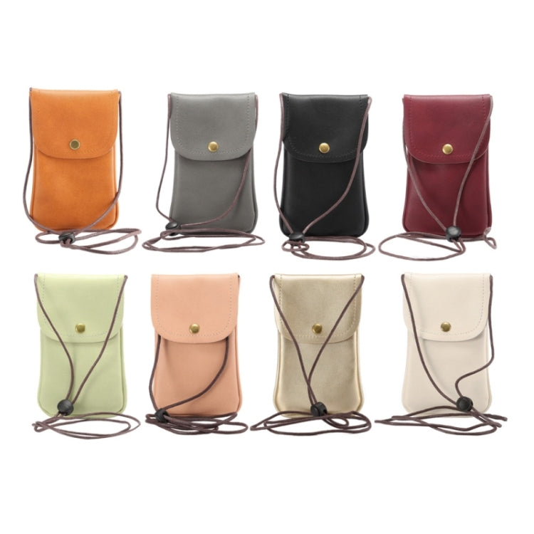 Custodia verticale universale in pelle PU/borsa in pelle per telefono con cordino
