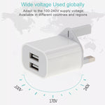 Adattatore caricabatterie USB 2 porte 5V 2A