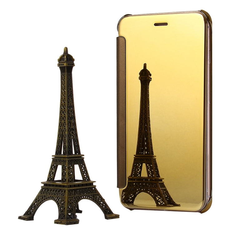 Per iPhone 6 Plus e 6s Plus Specchio galvanico con ribaltamento orizzontale per PC + custodia protettiva in pelle, For 6P & 6sP
