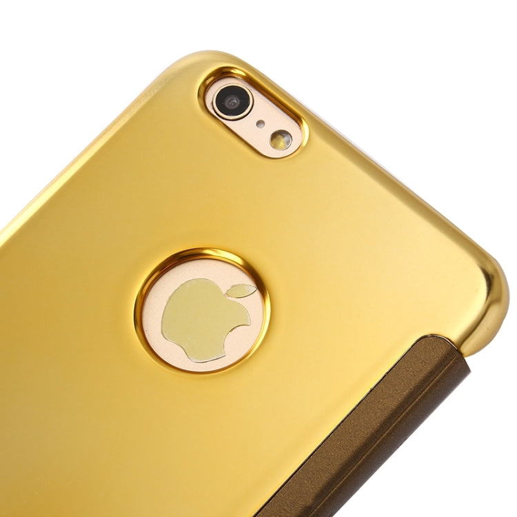Per iPhone 6 Plus e 6s Plus Specchio galvanico con ribaltamento orizzontale per PC + custodia protettiva in pelle, For 6P & 6sP