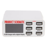 Caricabatterie USB 30W 6 porte WLX-899