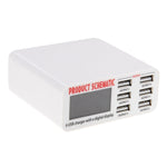 Caricabatterie USB 30W 6 porte con display digitale