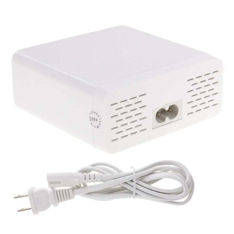 WLX-899 Caricabatterie USB da 30 W Uscita 5 V 6 A Caricatore USB a 6 porte ad alta velocità max 3,5 A con display digitale e cavo da 1,5 m, WLX-899
