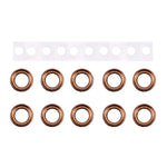 10 paia/set Anello per obiettivo fotocamera posteriore + supporto per torcia per iPhone 6 Plus e 6s Plus, Rose Gold, For iPhone 6 Plus