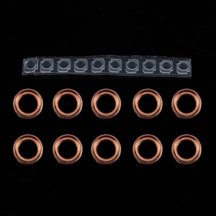 10 Pairs/Set Rear Camera Lens Ring + Flashlight Holder for iPhone 6 Plus and 6s Plus, Rose Gold, For iPhone 6 Plus