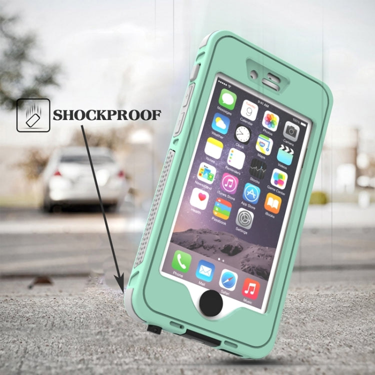Custodia protettiva nottilucente antiurto, antiurto, antipolvere, impermeabile, con supporto per iPhone 6 e 6S