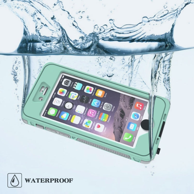 Custodia protettiva nottilucente antiurto, antiurto, antipolvere, impermeabile, con supporto per iPhone 6 e 6S