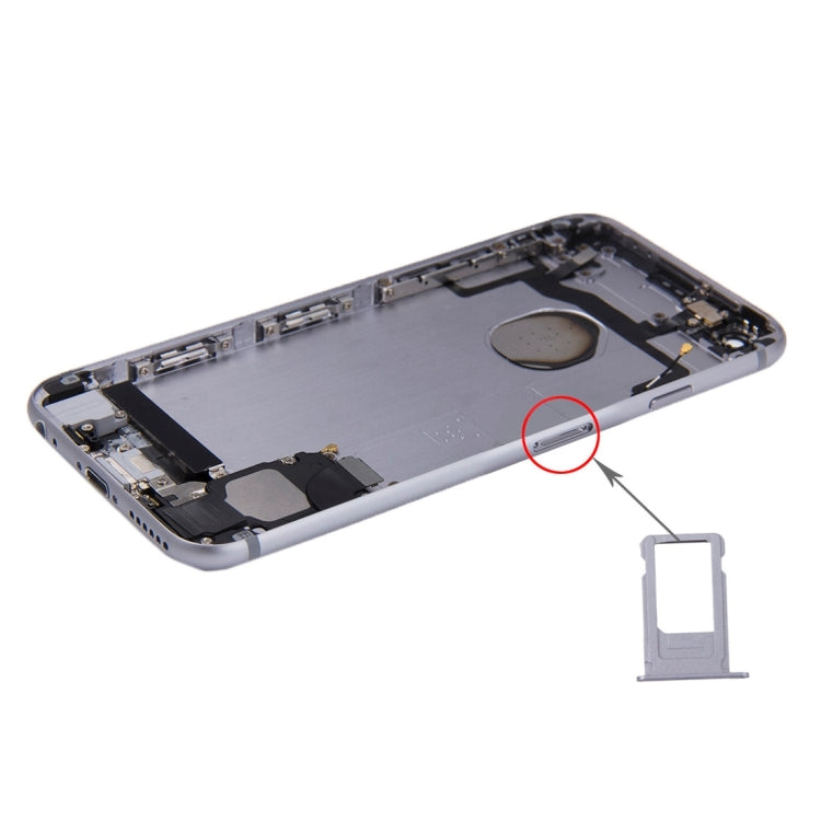 Battery Back Cover Assembly with Card Tray for iPhone 6s, For iPhone 6s