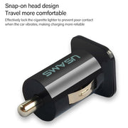 Caricatore da auto con doppia porta USB ad alte prestazioni 2.1A + 1A per iPad Air 2 & Air & 4, iPhone 6 & 6 Plus & 5C & 5S & 4 & 4S, iPod touch, Galaxy Tablet / Serie Note e altri telefoni cellulari, navigatori