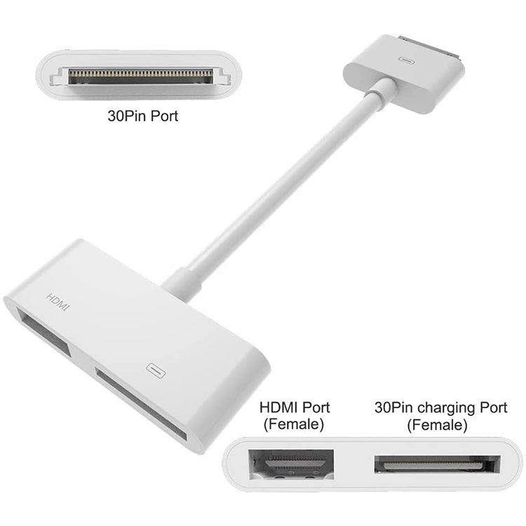 Adattatore HDMI AV digitale per HDTV per il nuovo iPad (iPad 3) / iPad 2 / iPad / iPhone 4 e 4S / iPod Touch 4
