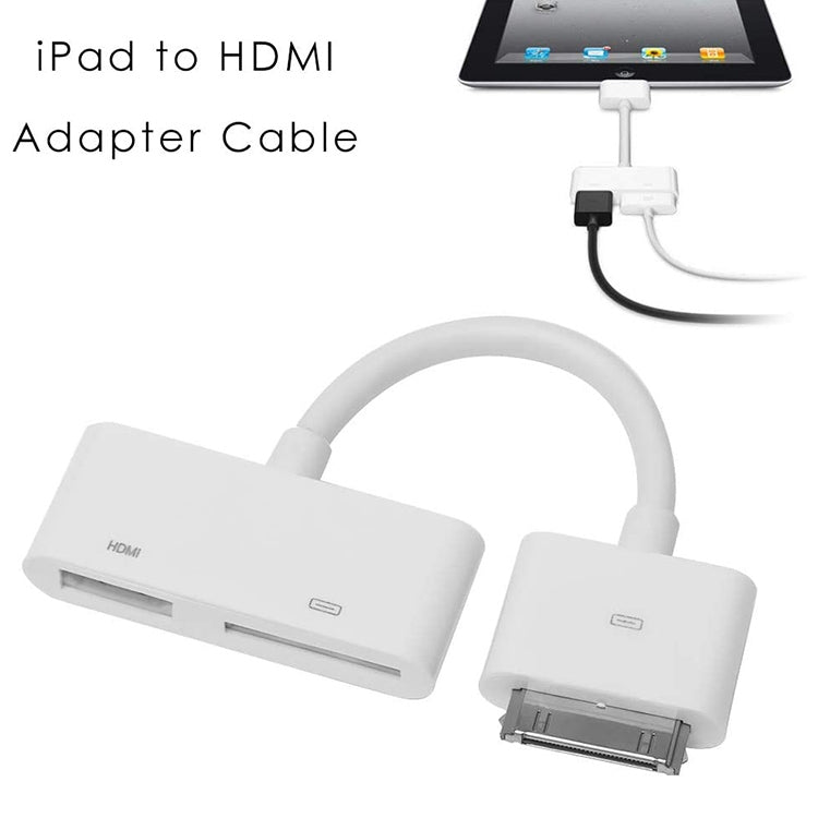 Adattatore HDMI AV digitale per HDTV per il nuovo iPad (iPad 3) / iPad 2 / iPad / iPhone 4 e 4S / iPod Touch 4