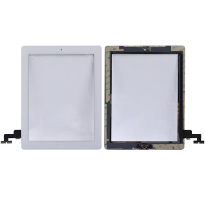 Pannello tattile (pulsante controller + cavo flessibile a membrana PCB pulsante tasto Home + adesivo per l'installazione del pannello tattile) per iPad 2 / A1395 / A1396 / A1397, For iPad 2+Adhesive, For iPad 2 + Adhesive