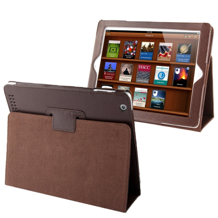 Custodia in pelle per iPad 2, 3 e 4 con funzione sveglia