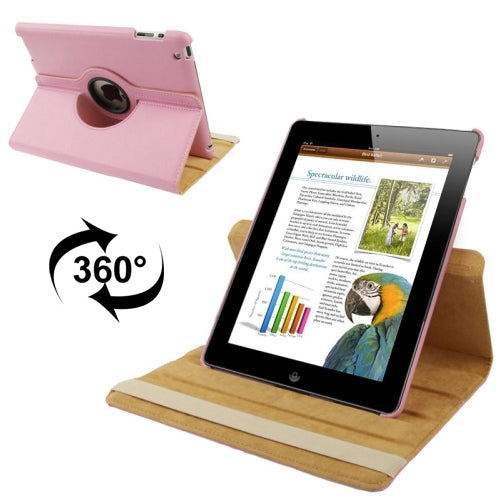 Custodia in pelle ruotabile a 360 gradi con funzione di sospensione/sveglia e supporto per il nuovo iPad (iPad 3), blu zaffiro, For New iPad (iPad 3)