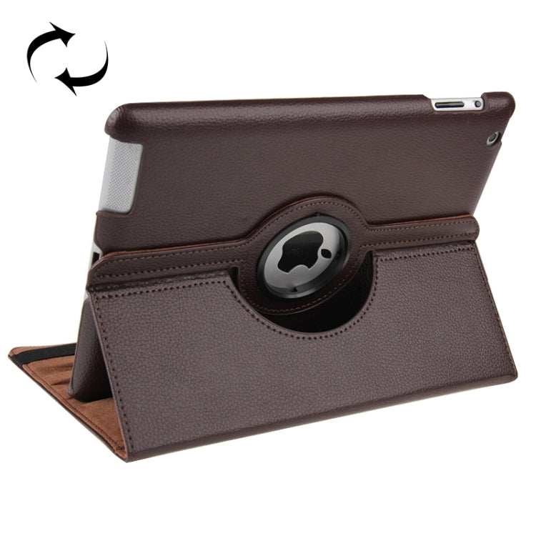Custodia in pelle ruotabile a 360 gradi con funzione di sospensione/sveglia e supporto per il nuovo iPad (iPad 3), blu zaffiro, For New iPad (iPad 3)