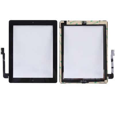 (Pulsante controller + pulsante Home Cavo flessibile a membrana PCB + adesivo per installazione pannello a sfioramento) Pannello a sfioramento per il nuovo iPad (iPad 3), For New iPad+Adhesive, For New iPad + Adhesive