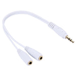 Cavo audio Aux splitter per cuffie con jack 3,5 mm