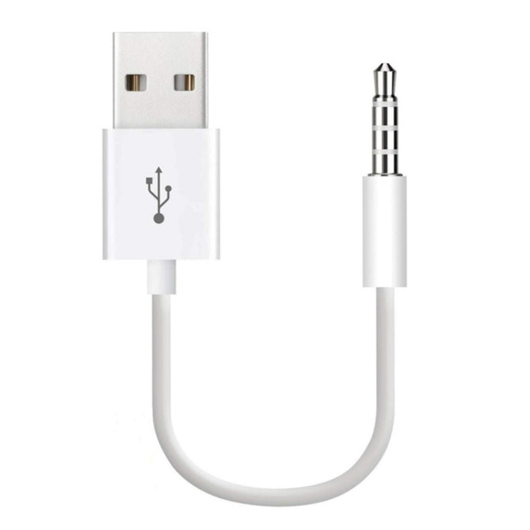 JW-SM1 Cavo di ricarica e sincronizzazione dati da USB a jack da 3,5 mm per iPod shuffle 1a/2a/3a/4a/5a/6a generazione, lunghezza: 10 cm