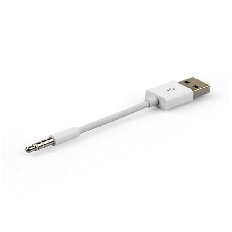 JW-SM1 Cavo di ricarica e sincronizzazione dati da USB a jack da 3,5 mm per iPod shuffle 1a/2a/3a/4a/5a/6a generazione, lunghezza: 10 cm