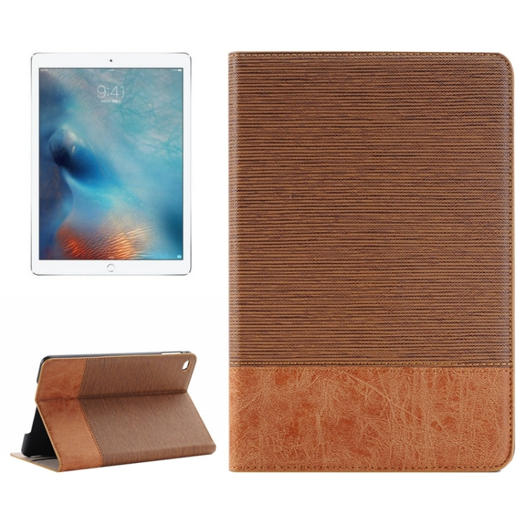 Custodia in pelle con chiusura orizzontale con trama a croce e pelle di pecora con supporto, slot per carte e portafoglio per iPad Pro da 12,9 pollici