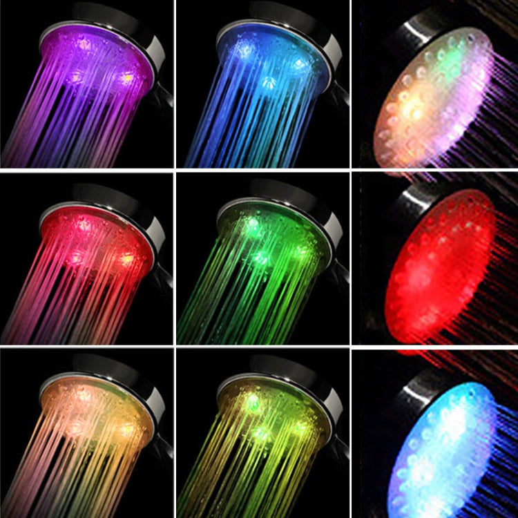 ENKAY RC-9816 Soffione doccia Jump Change a sette colori a 5 LED, senza batteria, RC-9816