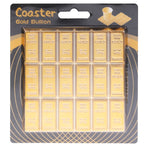 Tappetino isolante termico antiscivolo a forma di barra d'oro creativa per stoviglie, Gold Bar Shaped Heat Insulation Mat