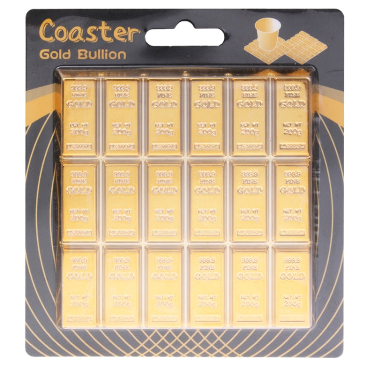 Tappetino isolante termico antiscivolo a forma di barra d'oro creativa per stoviglie, Gold Bar Shaped Heat Insulation Mat