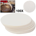 Carta da filtro per caffè rotonda da 100 pezzi, diametro 60 mm, Coffee Filter Paper, Diameter 60mm