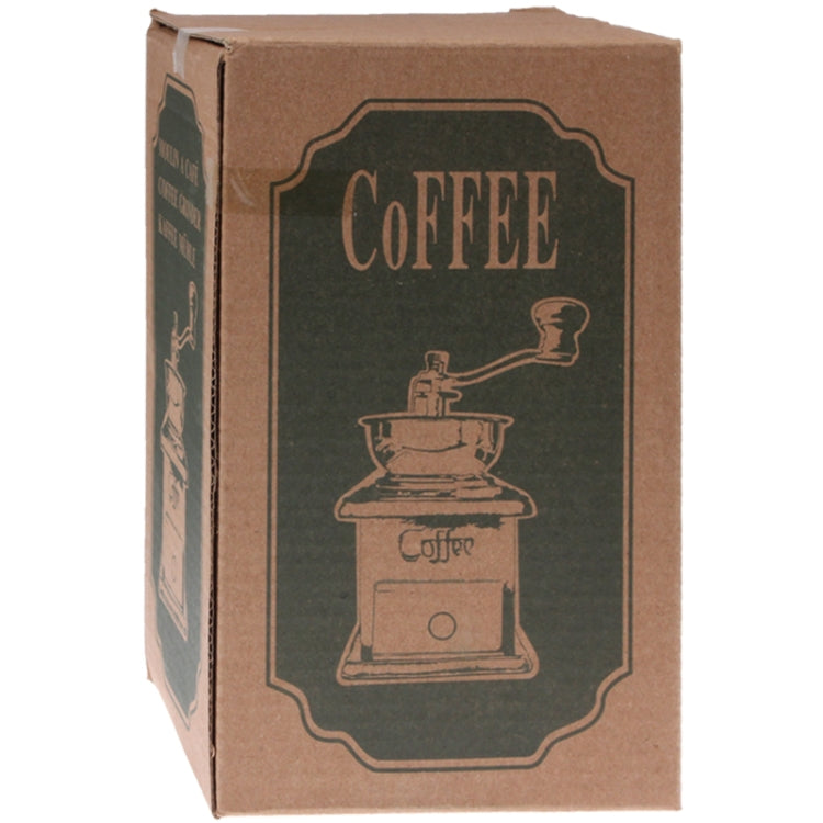 Macinino da caffè manuale con supporto in legno