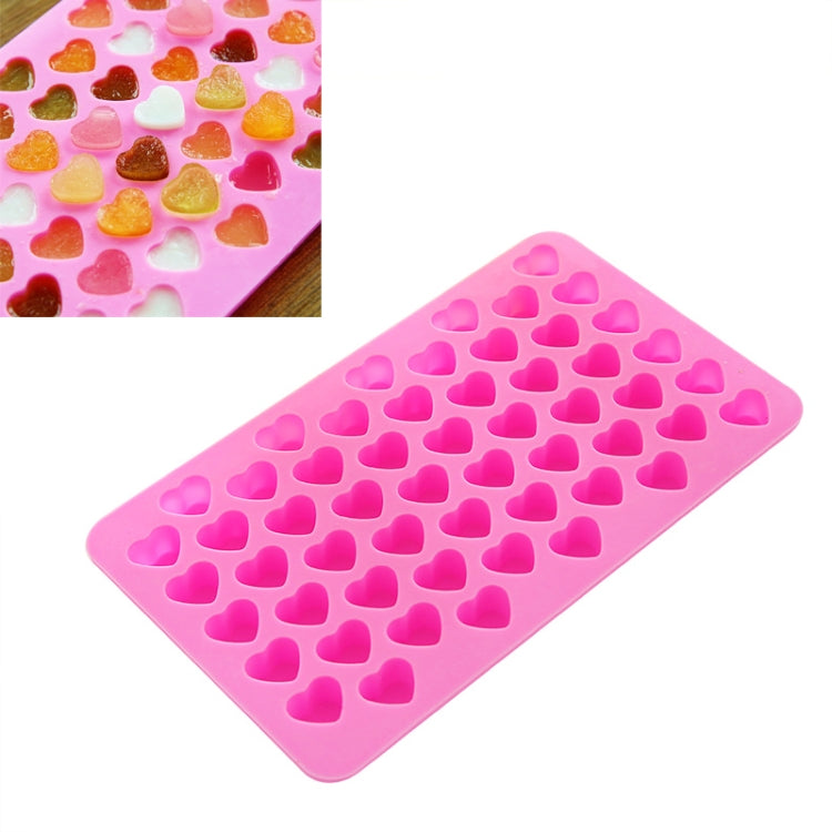 Vassoio silicone 55 cubetti ghiaccio a forma di cuore