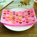 Vassoio per cubetti di ghiaccio con 55 griglie a forma di cuore creativo, 55 Grids Love