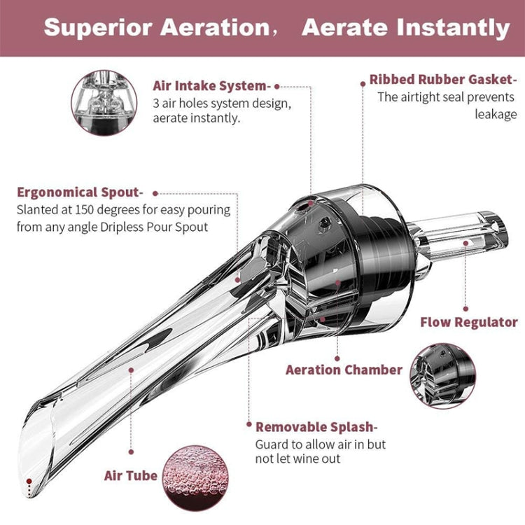 Versatore per vino/decanter rapido Olecranon alla moda, Wine Aerator Decanter