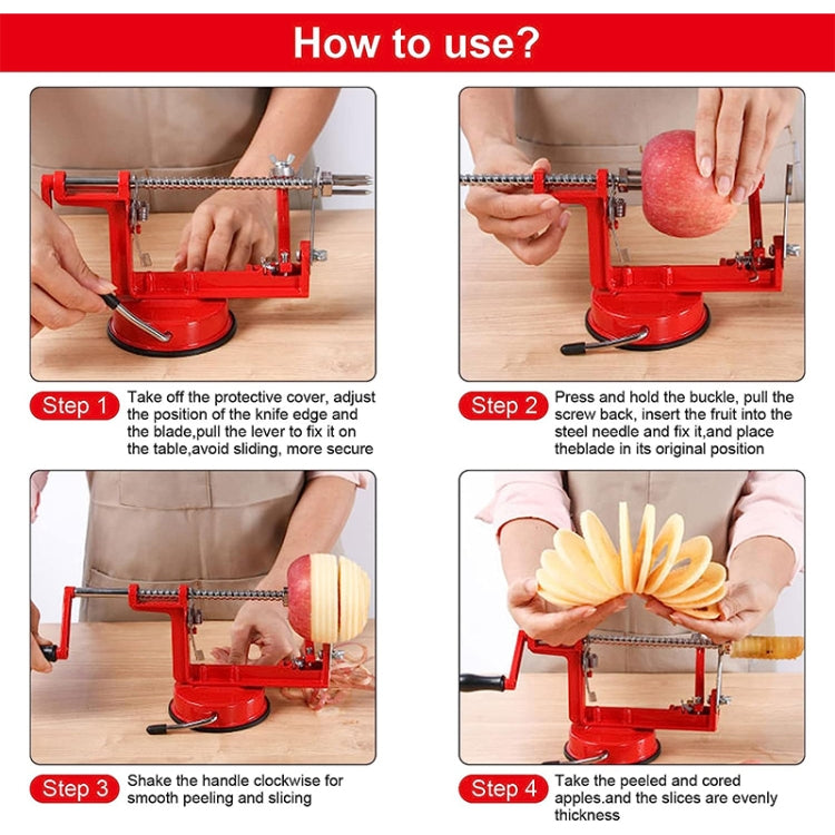 Pelapatate multifunzionale 3 in 1 per affettare la frutta, 3 in 1 Fruit  Peeler