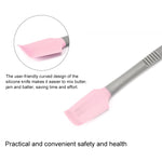 4 pezzi di raschietto in silicone per spalmare il burro, strumento per cuocere torte più liscia, Silicone Scraper(Pink), Silicone Scraper(Blue)