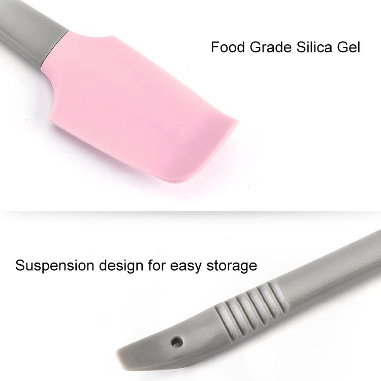 4 pezzi di raschietto in silicone per spalmare il burro, strumento per cuocere torte più liscia, Silicone Scraper(Pink), Silicone Scraper(Blue)