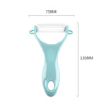 Pelapatate in ceramica a forma di T con manico in ABS resistente, consegna colore casuale, T Shaped Peel Knife