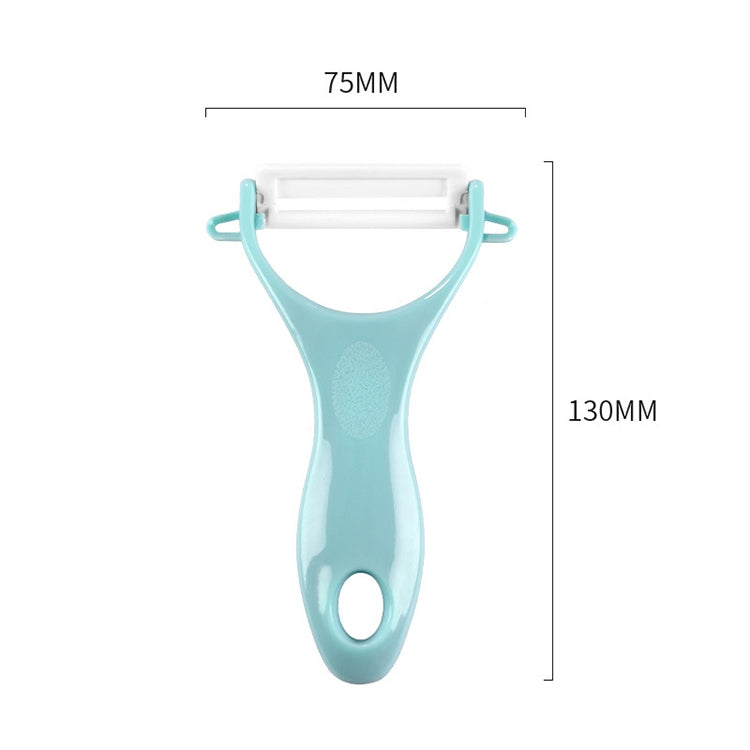Pelapatate in ceramica a forma di T con manico in ABS resistente, consegna colore casuale, T Shaped Peel Knife
