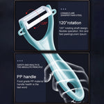 Pelapatate in ceramica a forma di T con manico in ABS resistente, consegna colore casuale, T Shaped Peel Knife