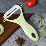 Pelapatate in ceramica a forma di T con manico in ABS resistente, consegna colore casuale, T Shaped Peel Knife