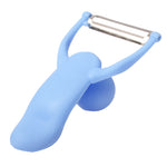 Pelapatate da cucina per frutta e verdura a forma di uomo con manico in ABS resistente, Men Shaped Peel Knife
