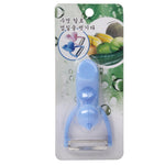 Pelapatate da cucina per frutta e verdura a forma di uomo con manico in ABS resistente, Men Shaped Peel Knife