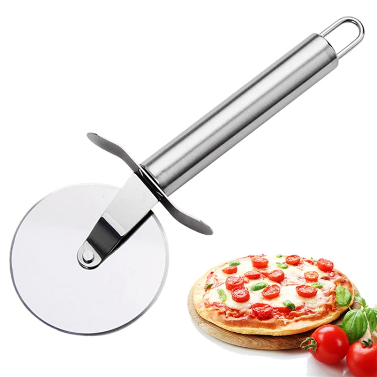 Coltello tagliapizza tondo in acciaio inox 22cm