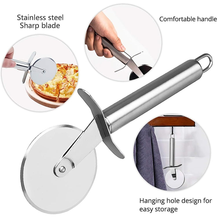 Coltello tagliapizza tondo in acciaio inox, Sigle Wheel