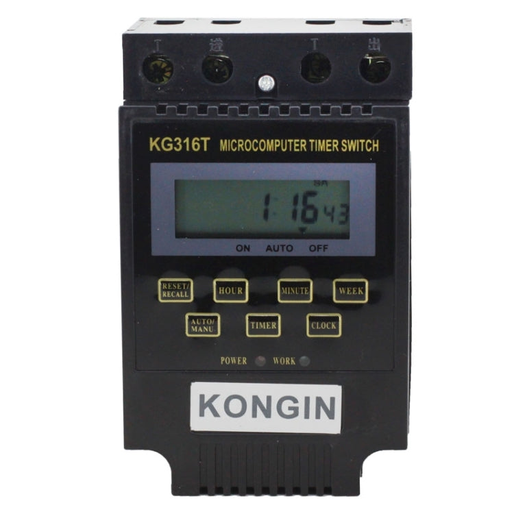 Interruttore timer digitale LCD KG316T 12V microcomputer