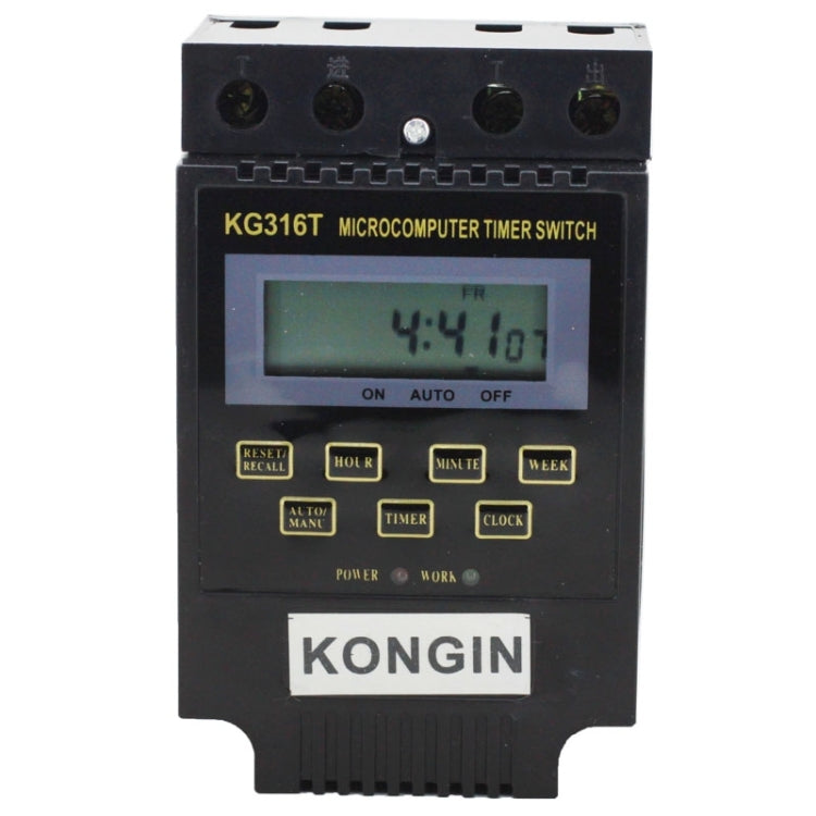 KG316T AC 220V Interruttore di controllo timer microcomputer display digitale LCD, AC 220V