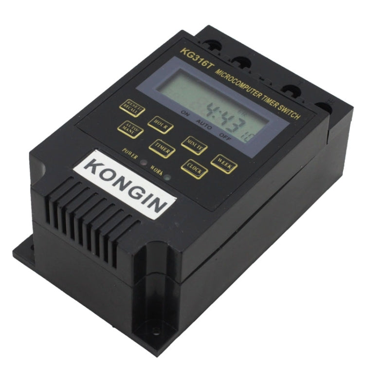 KG316T AC 220V Interruttore di controllo timer microcomputer display digitale LCD, AC 220V