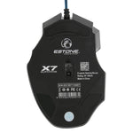 Mouse da gioco ottico cablato LED a 7 pulsanti con rotella di scorrimento 5000 DPI per computer PC portatile, X7 7 Buttons (Yellow), X7 7 Buttons (Black)
