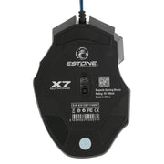 Mouse da gioco ottico cablato LED a 7 pulsanti con rotella di scorrimento 5000 DPI per computer PC portatile, X7 7 Buttons (Yellow), X7 7 Buttons (Black)