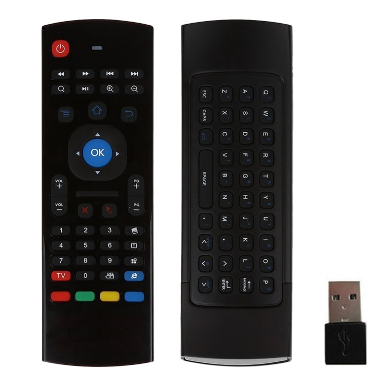 Tastiera con telecomando wireless 2.4G MX3 Air Mouse con scorciatoie del browser per Android TV Box/Mini PC, Air Mouse